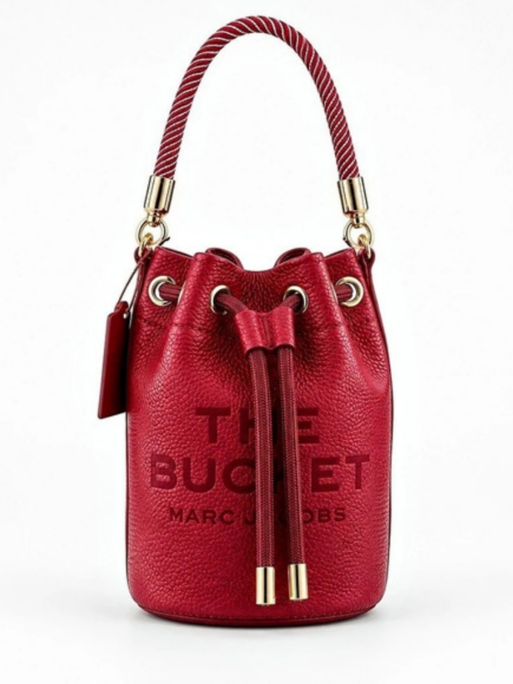 Marc Jacobs The Leather Bucket Bag Red Mini Bag